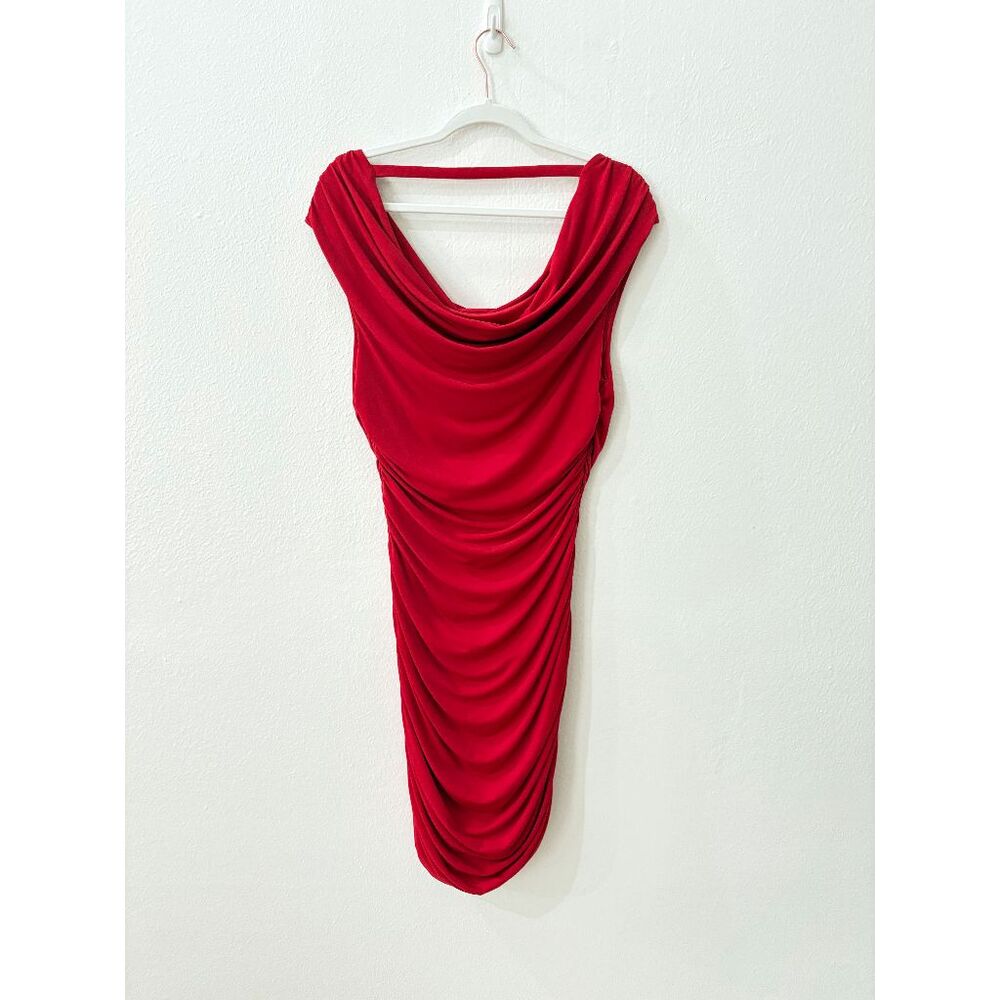 Express Strapless Side Ruched Mini Dress Red Size  Women’s Large